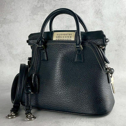 MAISON MARGIELA 5AC Small Leather Bag Black Size ONE SIZE