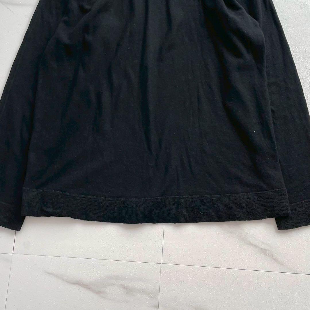ISSEY MIYAKE MEN 03AW White Stitch Cotton Knit Black Size XL