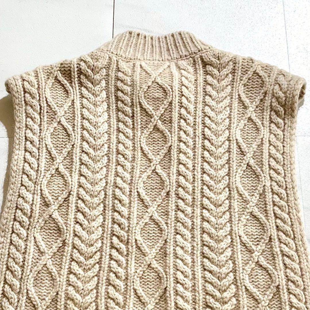 MAISON MARGIELA 20AW Wool Mohair Cable Knit Vest Size L