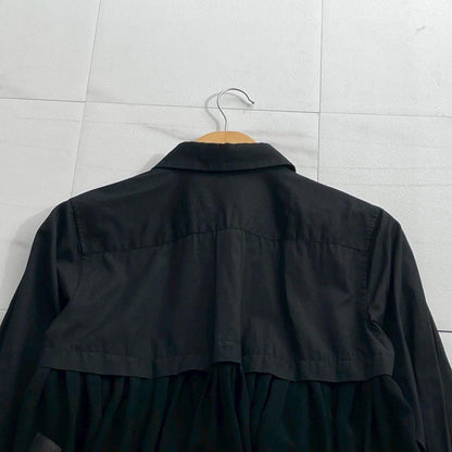COMME des GARCONS 21SS Sheer Gathered Cotton Blouse Size S