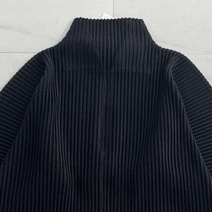 HOMME PLISSE ISSEY MIYAKE 25AW Pleated Half-Zip Black Size L