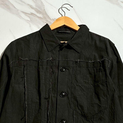 Y's 24AW Organic Denim/Linen Jacket Black Size L