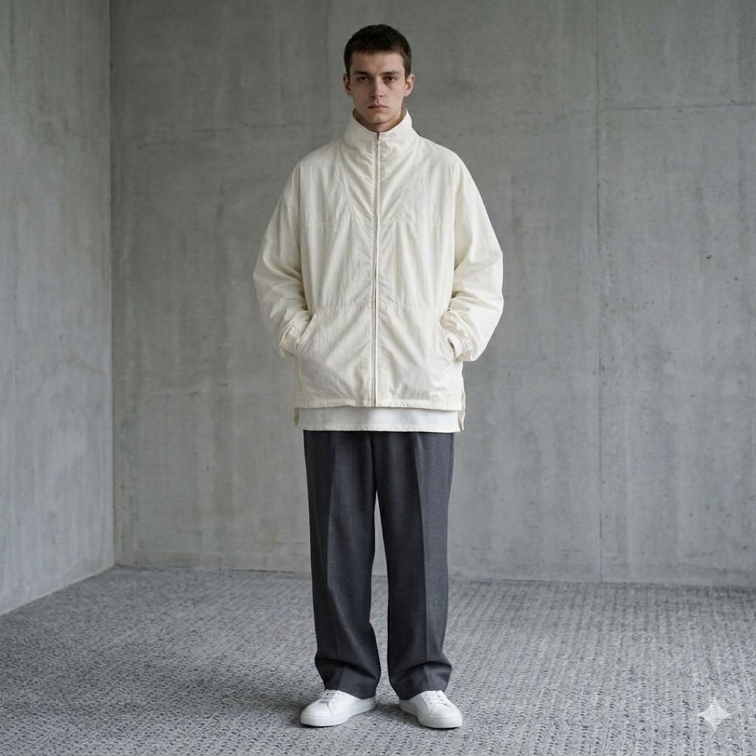 COMOLI x Steven Alan Bespoke Nylon Jacket White Size L