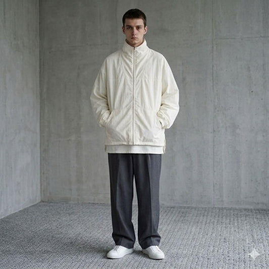 COMOLI x Steven Alan Bespoke Nylon Jacket White Size L