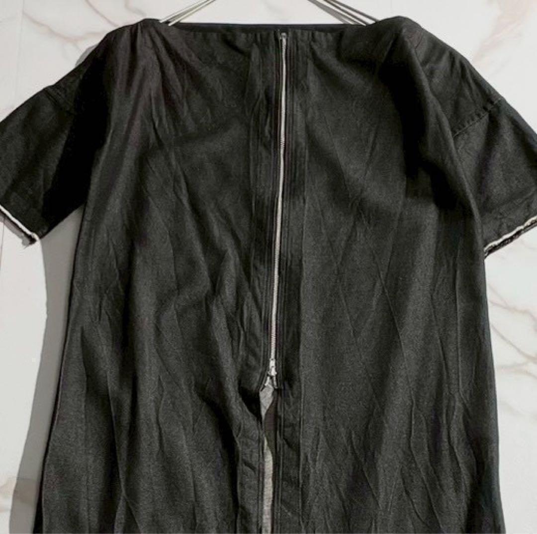 Yohji Yamamoto 03SS Denim Silk Zip Coat Black Size L