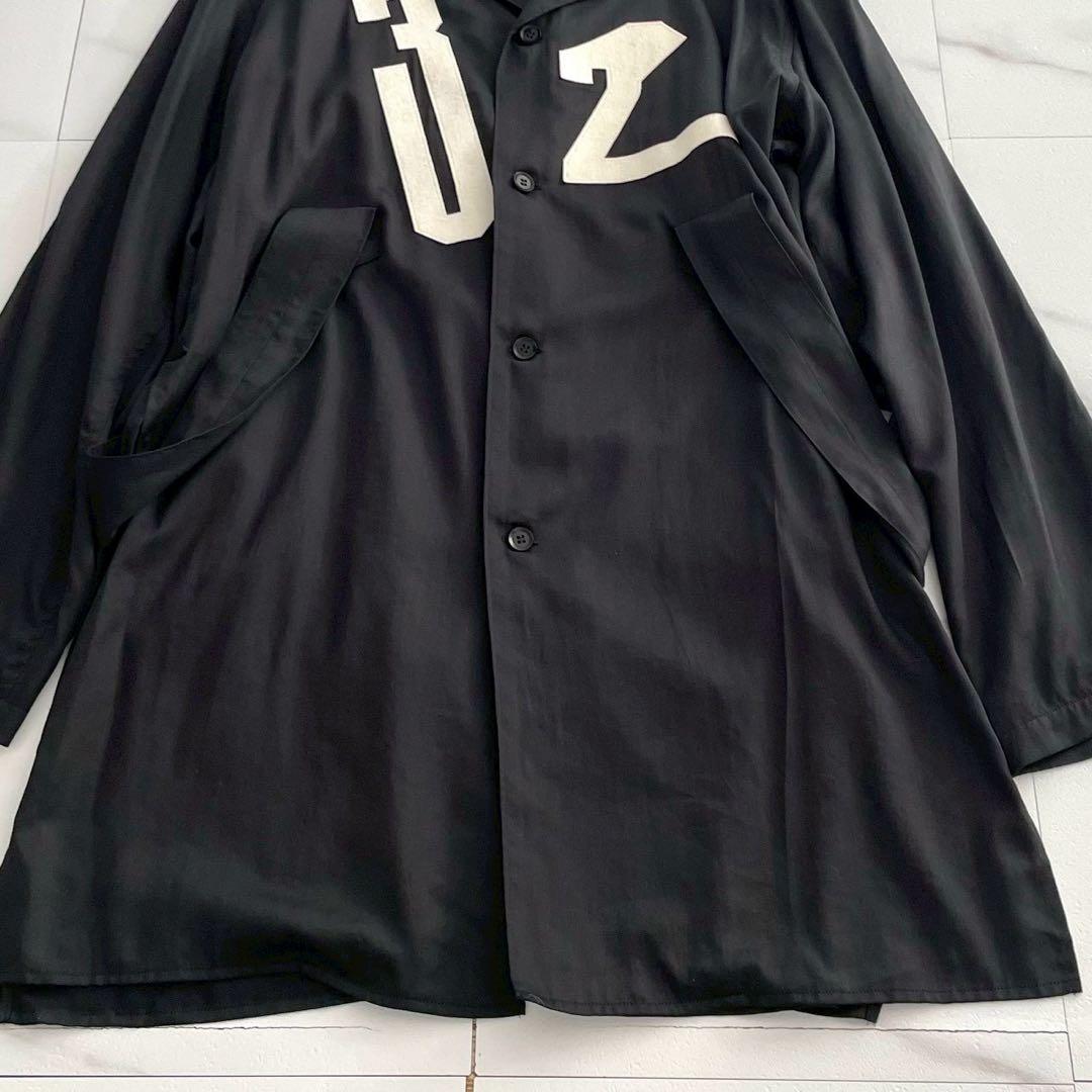 Yohji Yamamoto PH 19SS Suspender Long Cotton Shirt Size XL