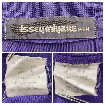 ISSEY MIYAKE MEN 80s Vintage Open Collar Shirt Purple Size L