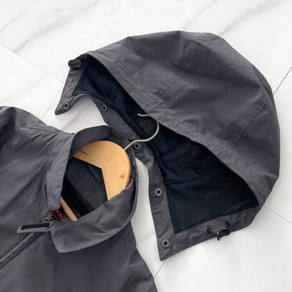 PRADA GORE-TEX Linea Rossa Nylon Jacket Gray Size 46