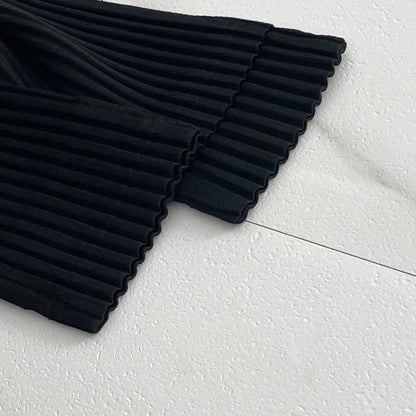 HOMME PLISSE ISSEY MIYAKE 25AW Pleated Half-Zip Black Size L