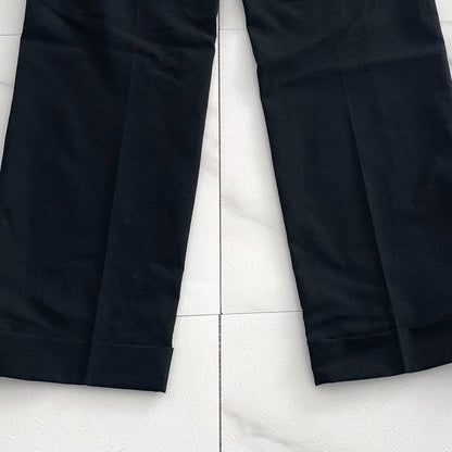 Y's for men Wool Gabardine Straight Slacks Black Size 34