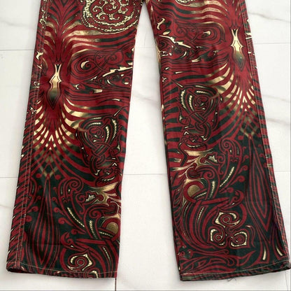 Jean Paul Gaultier Archive Tribal Tattoo Print Jeans