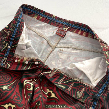 Jean Paul Gaultier Archive Tribal Tattoo Print Jeans