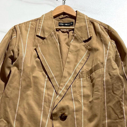ISSEY MIYAKE MEN 95SS Selvedge Cotton Suit Set Beige Size L