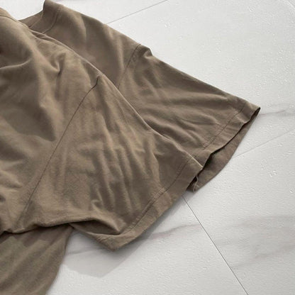 ISSEY MIYAKE MEN 00SS Oversized Cotton T-shirt Brown Size XL