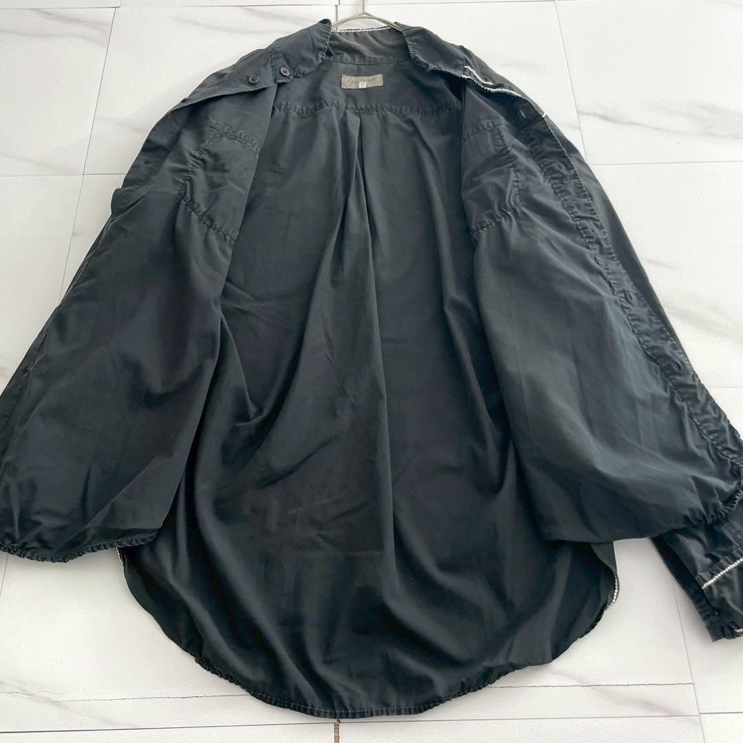 Yohji Yamamoto POUR HOMME 14AW Puckering Shirt Black Size XL