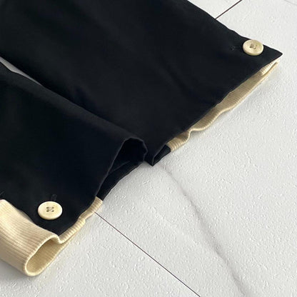 Yohji Yamamoto POUR HOMME 09AW Bicolor Blazer Black Size XL