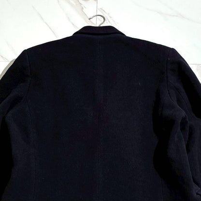 Y's for men 80s Double Chester Coat Wool Nylon Navy Size L
