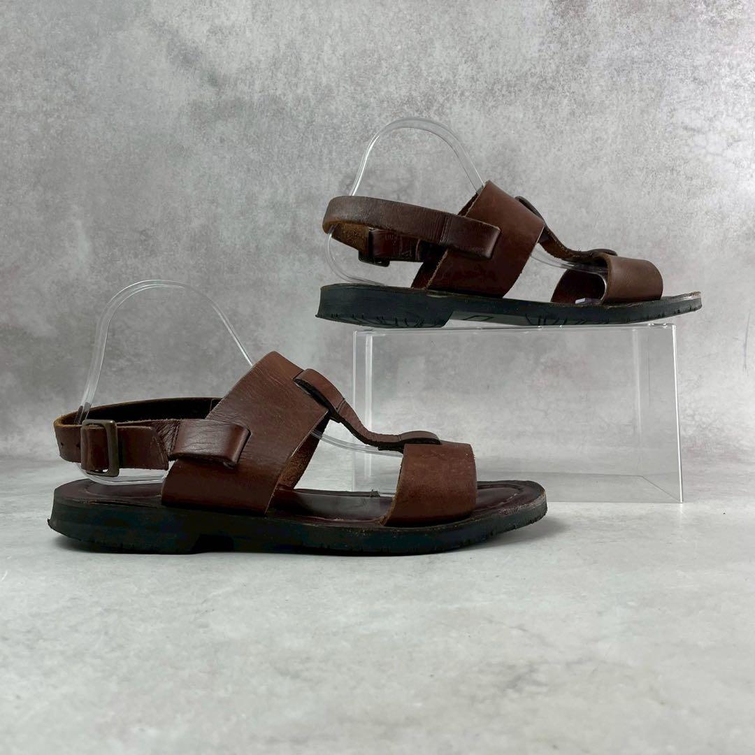 ISSEY MIYAKE MEN Leather Sandals Brown Size L