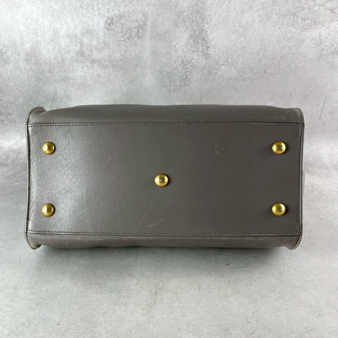 SAINT LAURENT PARIS Petite Cabas Bag Gray Size ONE SIZE