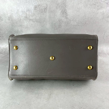 SAINT LAURENT PARIS Petite Cabas Bag Gray Size ONE SIZE