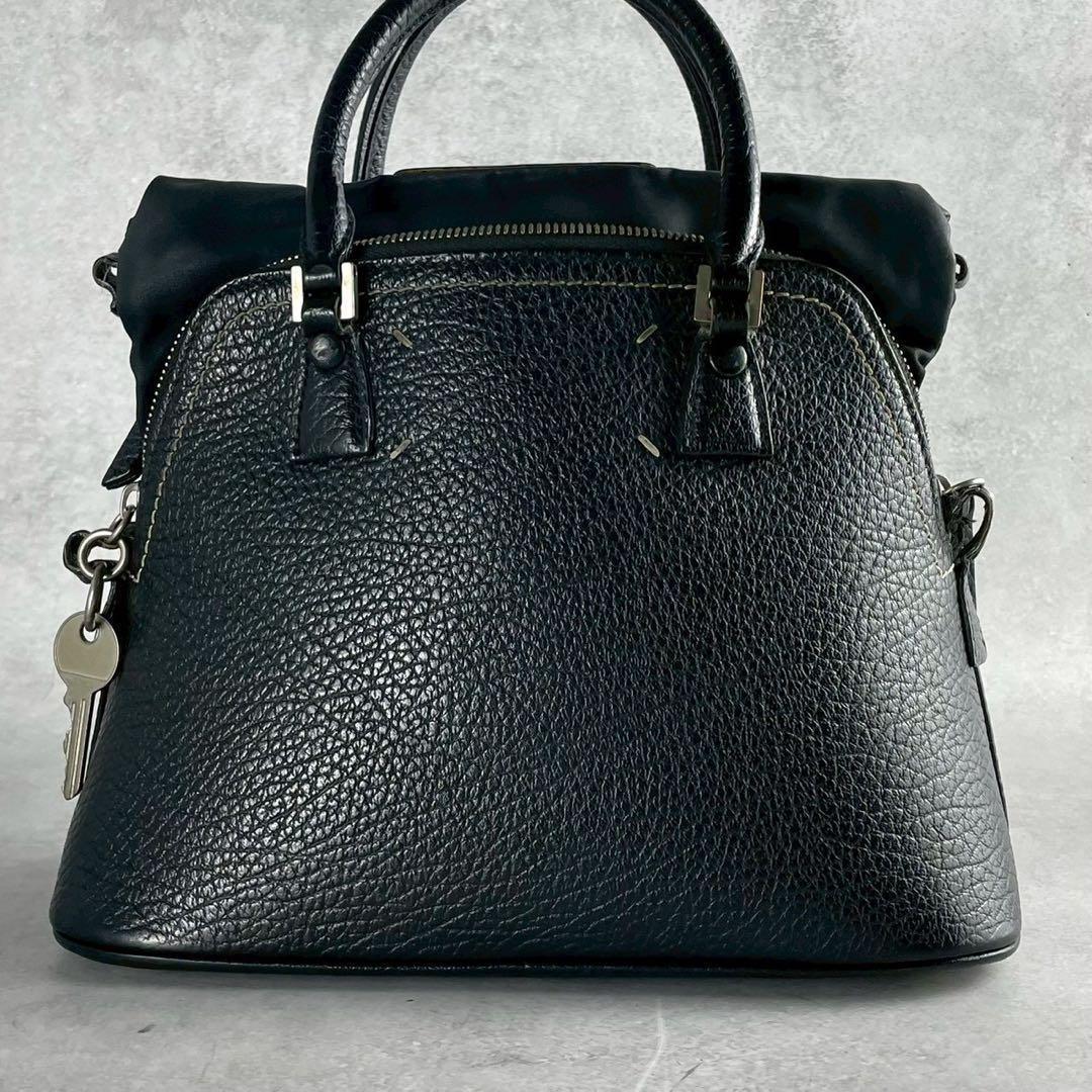 MAISON MARGIELA 5AC Small Leather Bag Black Size ONE SIZE