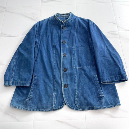 Yohji Yamamoto POUR HOMME 99SS Stand Jacket Blue Size L