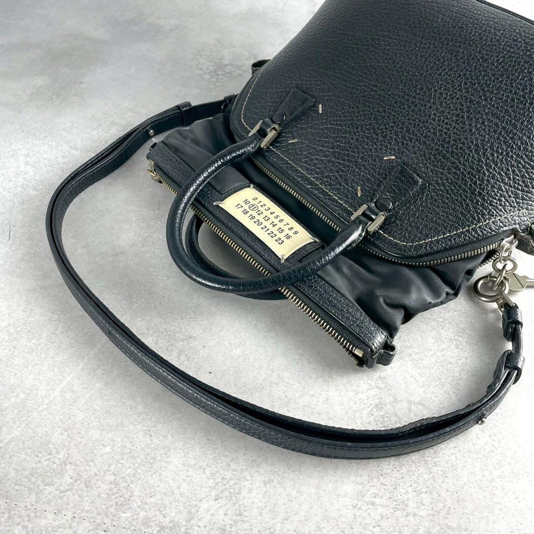 MAISON MARGIELA 5AC Small Leather Bag Black Size ONE SIZE