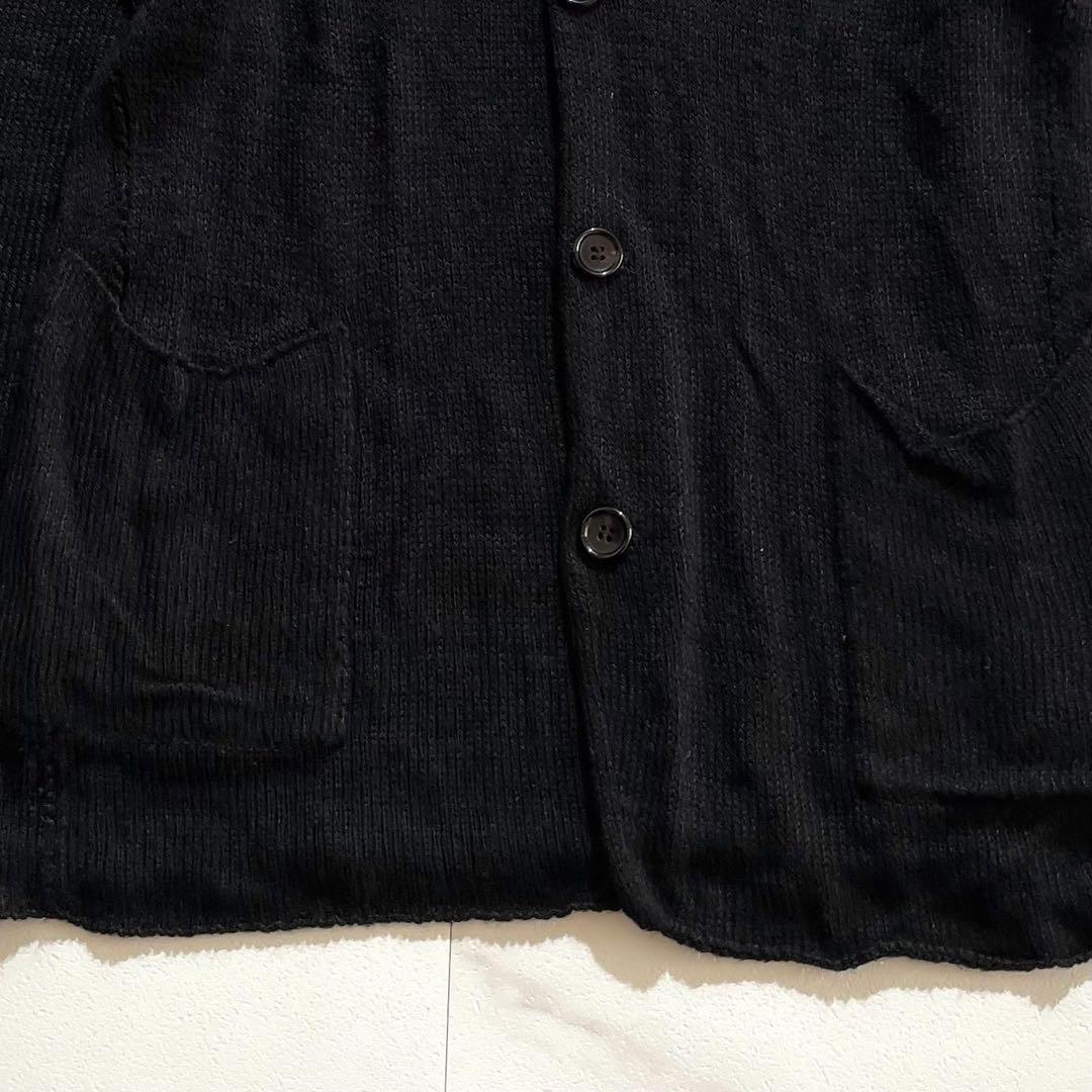 Yohji Yamamoto POUR HOMME Knit Tailored Jacket Black Size L