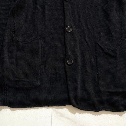 Yohji Yamamoto POUR HOMME Knit Tailored Jacket Black Size L