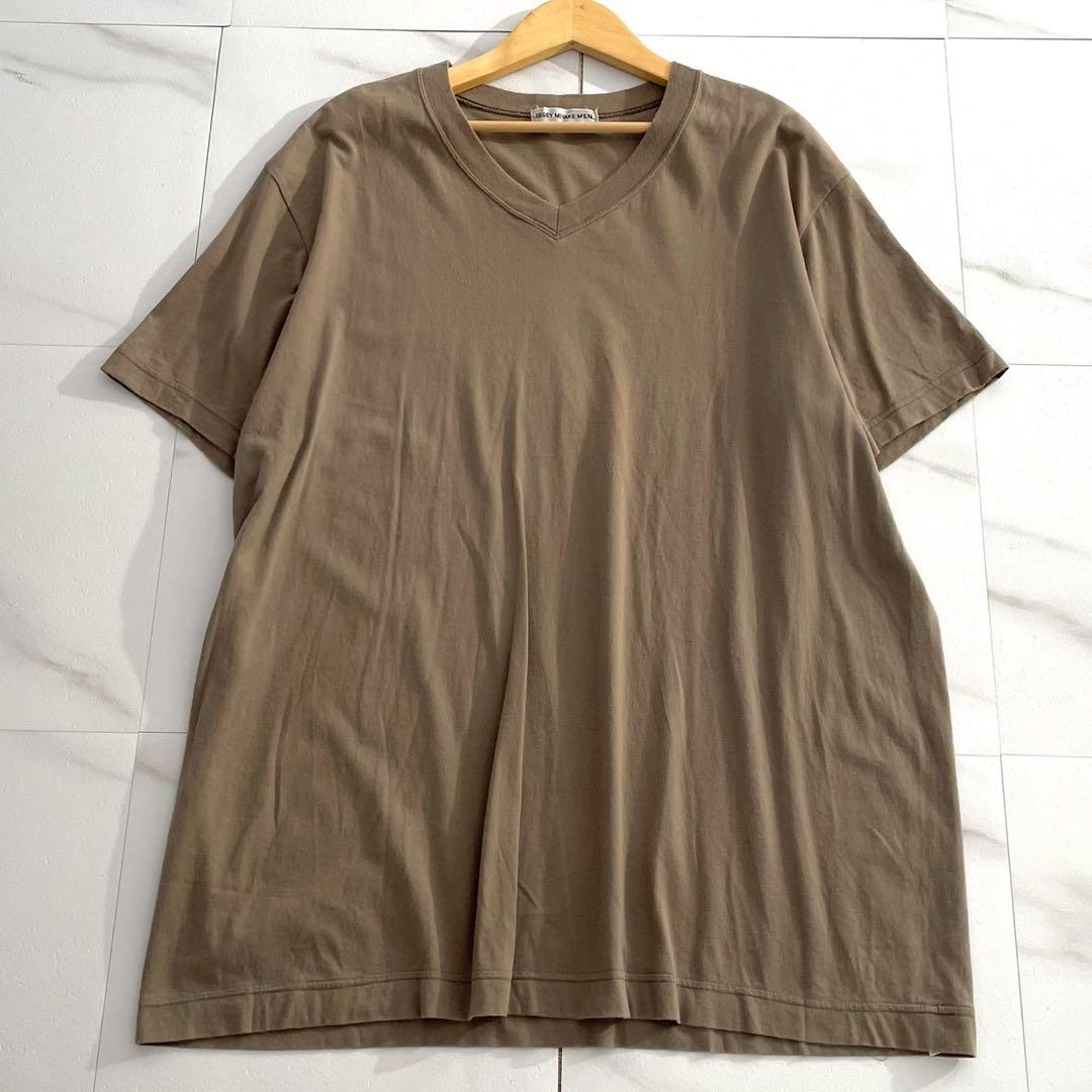 ISSEY MIYAKE MEN 00SS Oversized Cotton T-shirt Brown Size XL