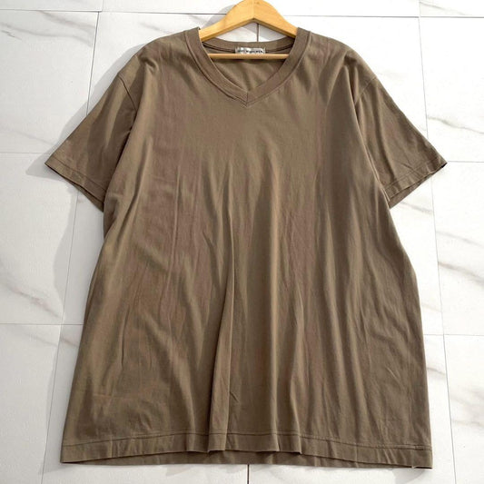 ISSEY MIYAKE MEN 00SS Oversized Cotton T-shirt Brown Size XL
