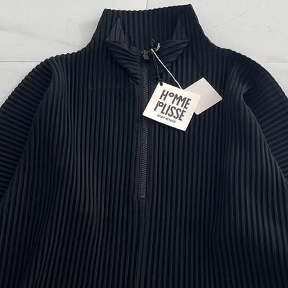 HOMME PLISSE ISSEY MIYAKE 25AW Pleated Half-Zip Size L