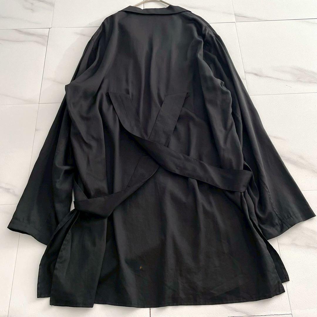 Yohji Yamamoto PH 19SS Suspender Long Cotton Shirt Size XL