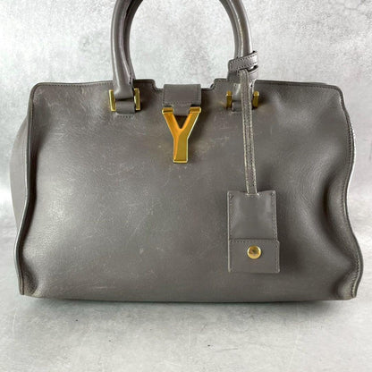 SAINT LAURENT PARIS Petite Cabas Bag Gray Size ONE SIZE