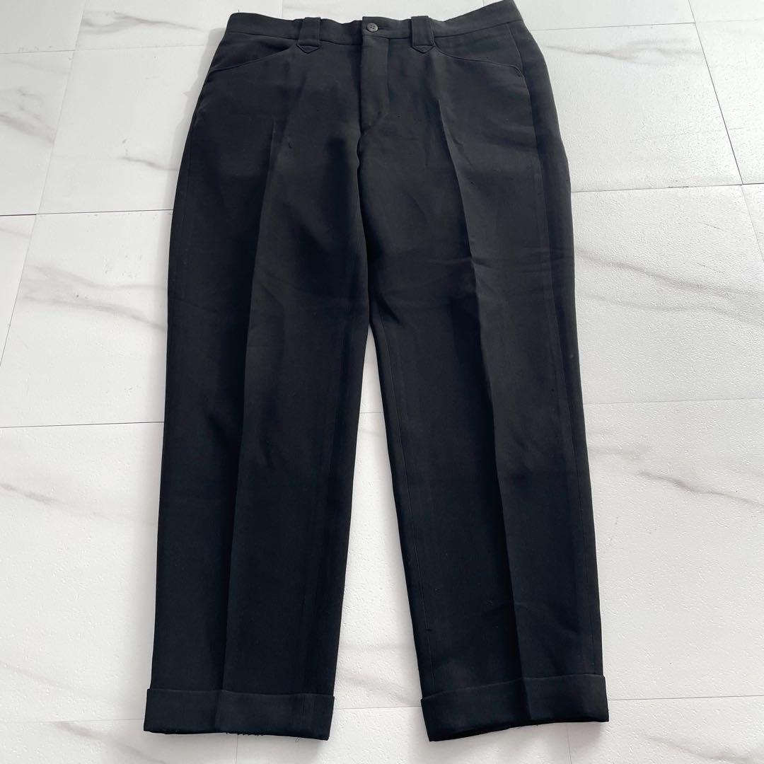 ISSEY MIYAKE MEN 97SS Tapered Polyester Slacks Black Size L