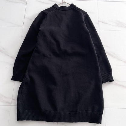 COMME des GARCONS 19SS Frayed Knit Cardigan Coat Navy Size M