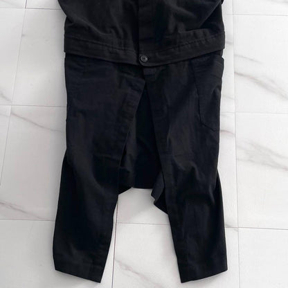 Yohji Yamamoto POUR HOMME 17AW 2-Way Cotton Overalls Size 34