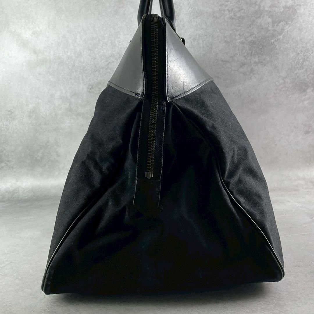 Y's for men Canvas Leather Boston Bag Black Size ONE SIZE