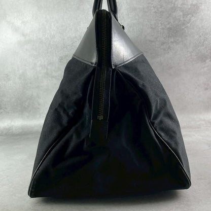 Y's for men Canvas Leather Boston Bag Black Size ONE SIZE