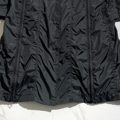 ISSEY MIYAKE 2-Way Parachute A-Line Coat Nylon Black Size L
