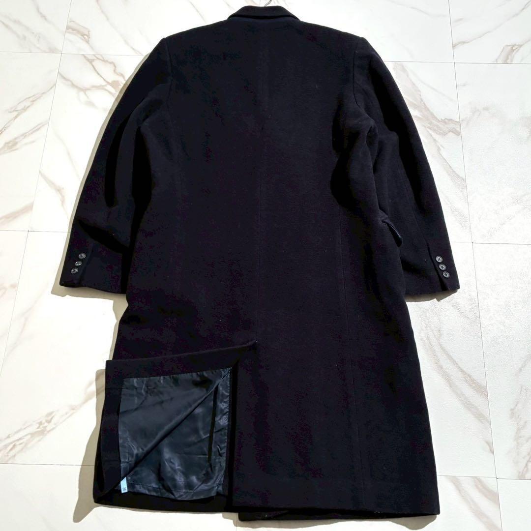 Y's for men 80s Double Chester Coat Wool Nylon Navy Size L