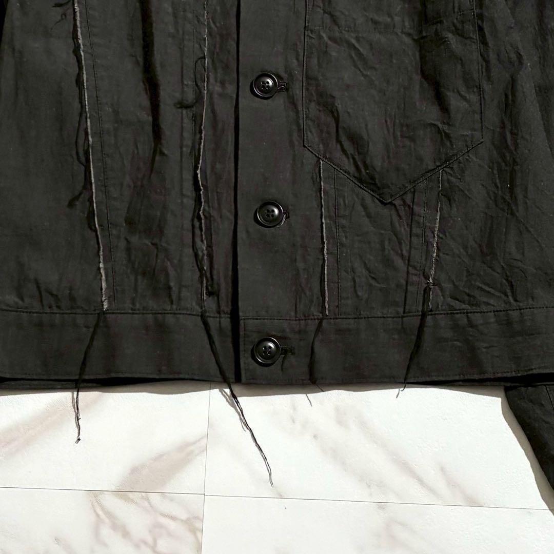 Y's 24AW Organic Denim/Linen Jacket Black Size L