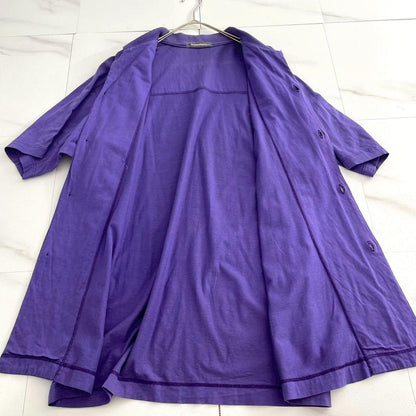 ISSEY MIYAKE MEN 80s Vintage Open Collar Shirt Purple Size L