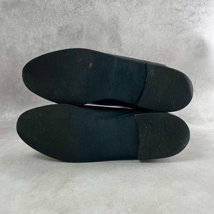 ISSEY MIYAKE MEN 90s Vintage Braided Leather Slip-On Black