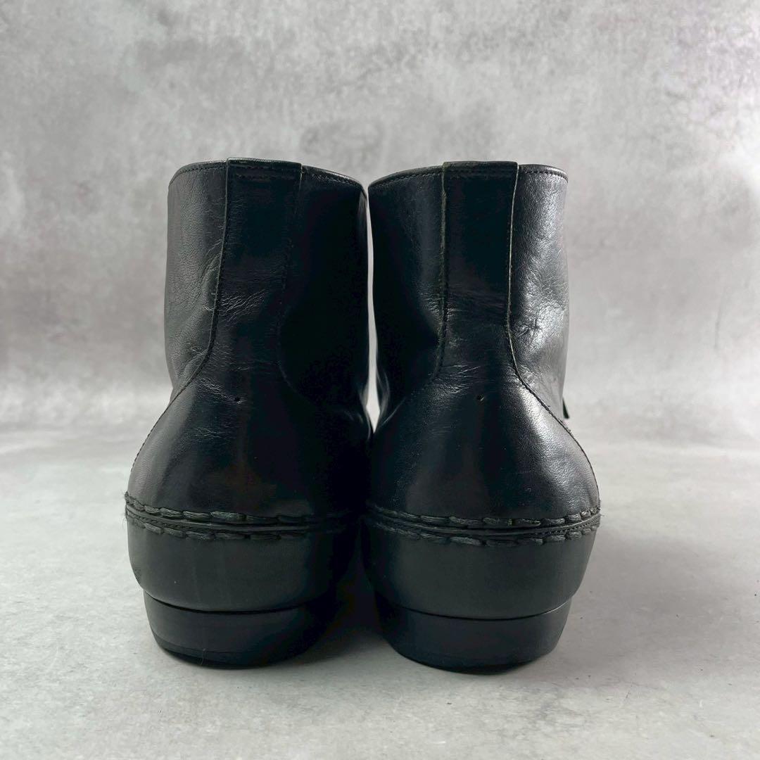 ISSEY MIYAKE MEN Leather Chukka Boots Black