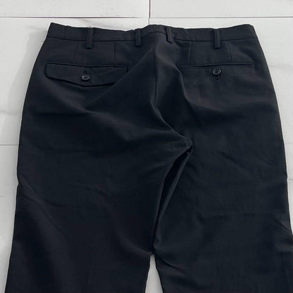 Y's for men Wool Gabardine Straight Slacks Black Size 34