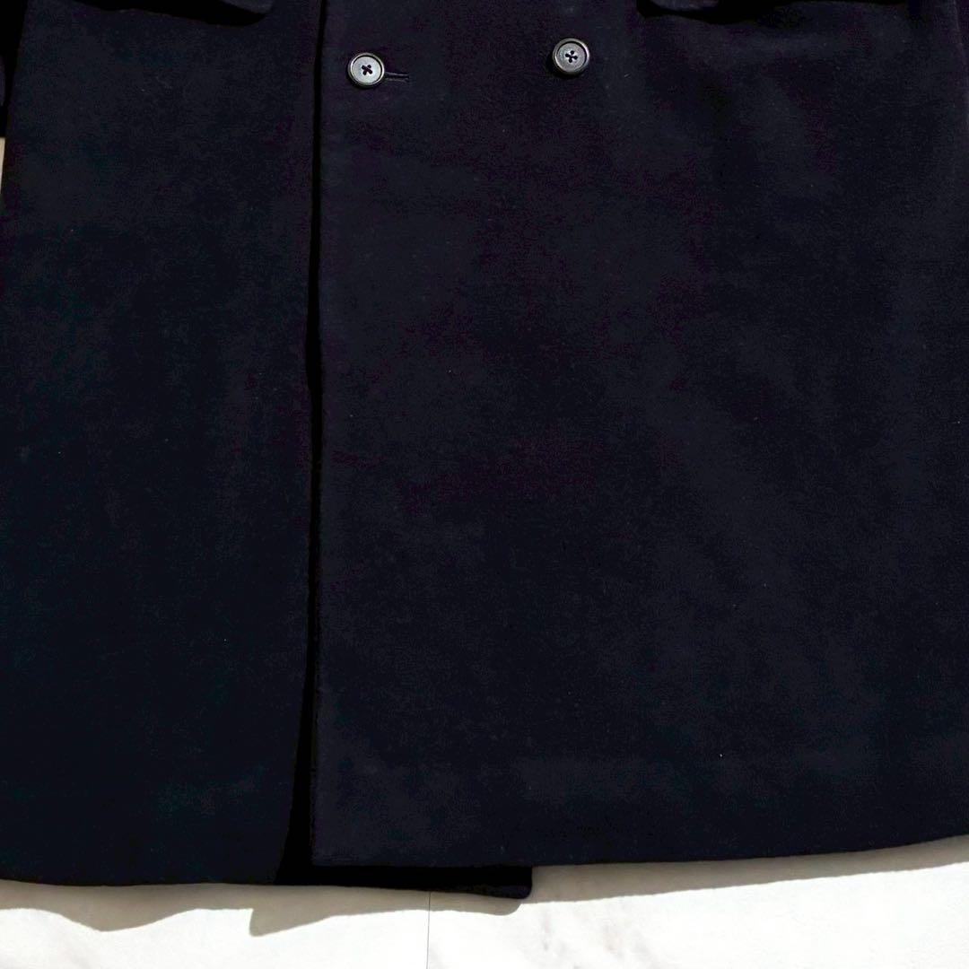 Y's for men 80s Double Chester Coat Wool Nylon Navy Size L