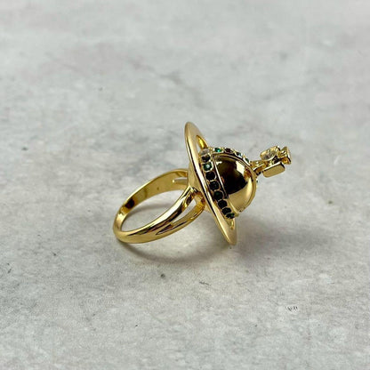 Vivienne Westwood Orb Poison Ring Gold Size ONE SIZE