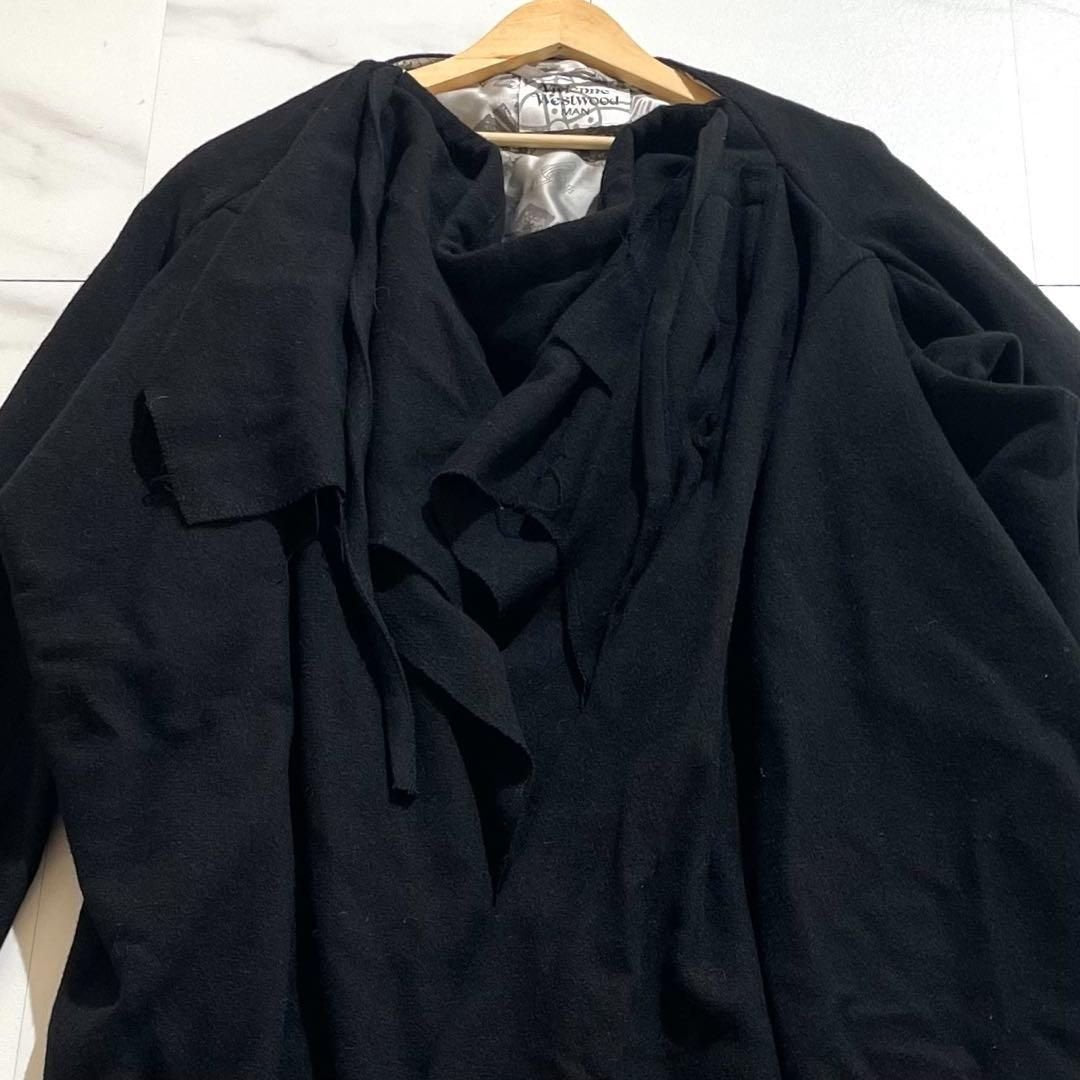 Vivienne Westwood MAN 14AW Deformed Wool Long Coat Size XL