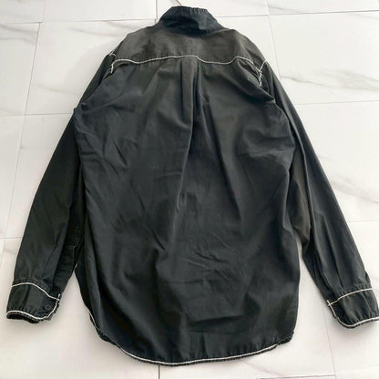 Yohji Yamamoto POUR HOMME 14AW Puckering Shirt Black Size XL